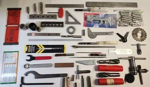 Maschinist Werkzeug Posten Schaftfräser Blöcke Schraubenschlüssel Werkzeuge etc.. - Bild 1 von 16