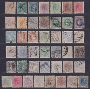 Spanisch Westindien 1864-1888 Sammlung 43 Briefmarken gemischte Erhaltung SCV 119 $ - Bild 1 von 2