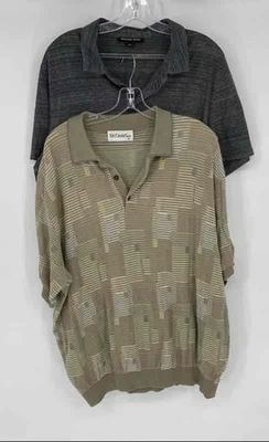 Michael Kors St. Croix Hombres Multicolor Manga Corta Polo Talla XL Lote de 2 Foto 1 de 4