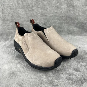 NEU Merrell Jungle Moc Herren Größe 9,5 Taupe Wildleder Slipper Komfort Schuhe - Bild 1 von 11