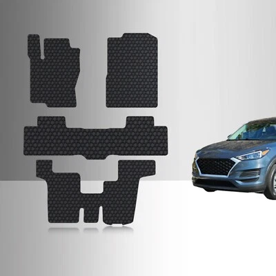 ToughPRO Floor Mats + 3rd Row Black For Mercedes-Benz GLS All Weather 2017-2019 - Image 1 of 4