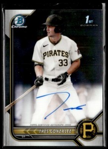 2022 1ST Tres Gonzalez Rookie Pittsburgh Pirates #CDA-TG