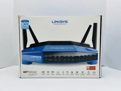 Linksys WRT1900AC 1300 Mbps 4 Port Dual-Band Wi-Fi Router A-1 - Image 1 of 4