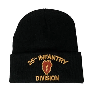 Ejército de EE. UU. 25ª División de Infantería Gorro de Punto Claro Tropical Invierno Reloj Gorra Sombrero - Imagen 1 de 2