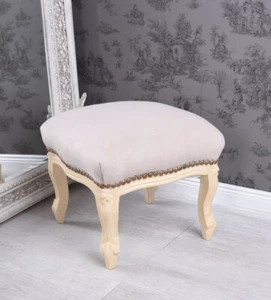 Fußschemel Barock Fusshocker Sitzhocker Antik Hocker Landhausstil Fussbänkchen - Bild 1 von 4