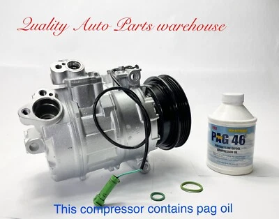 Volkswagen Passat 2001-2005 4 cilindros REMAN. COMPRESOR DE AIRE ACONDICIONADO EN EE. UU. CON GARANTÍA Foto 1 de 4