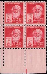 US Scott # 890, Samuel F.B. Morse, Block of (4) 1940 2¢ Stamps, MNH - Picture 1 of 1
