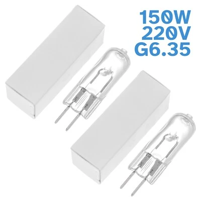 2x 150W Clear GY6.35 Halogen Bi-Pin Downlight Dimmable Light Globe Lamp 220-240V - Image 1 of 3