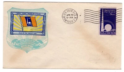 #853 on New York World's Fair Opening Day Apr 30 Staehle w/ Nicklin Label - Image 1 of 2