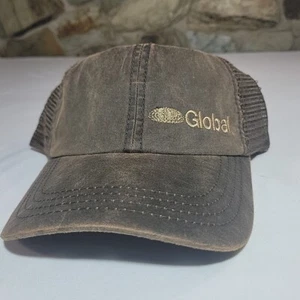 Paramount Apparel Cap Adjustable Brown Global Logo Trucker Cap Mesh Back Neu - Bild 1 von 6