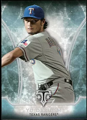 2015 Topps Triple Threads YU DARVISH #89 SAPPHIRE Blue 18/25 JERSEY COLOR MATCH - Image 1 of 2