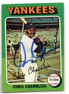 Chris Chambliss signed autographed Auto 1975 Topps card #585 - Picture 1 of 1