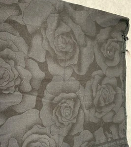 Timeless Treasures Black Rose Pattern Fabric 1/4 yard x 44" Cotton Floral Crafti - Picture 1 of 4