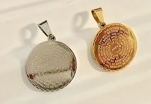 OUR FATHER PRAY medium Pendant Stainlees Steel - Picture 1 of 2