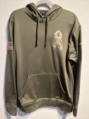Los Angeles Chargers Nike NFL Camo Mens Sz LG Salute To Service Sideline Hoodie Cover