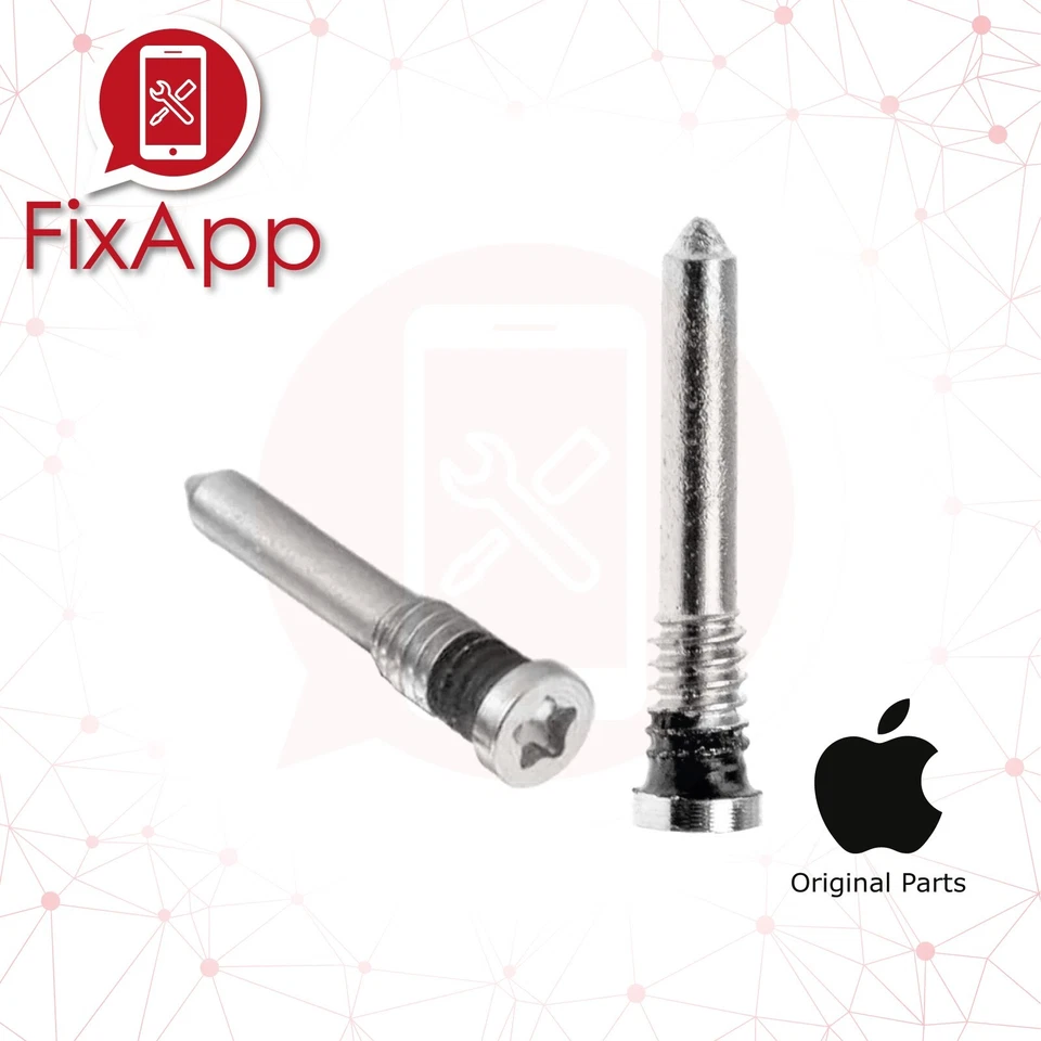 100% ORIGINALE APPLE IPHONE 11 PRO / 12 PRO / MAX COPPIA VITI INFERIORI CHIUSURA - Immagine 1 di 1