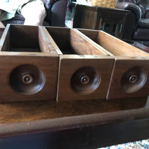 Sewing Cabinet Wood 3 Drawer Small  Sewing Or Spice Drawer Wood Pull Finger Join Cover