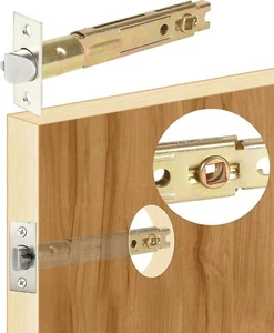 5" Door Latch 19/64" Square Interface Satin Nickel - Picture 1 of 7