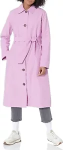 Amazon Essentials Womens Relaxed-Fit Water Repellant Trench Coat Size S Lilac - Picture 1 of 4