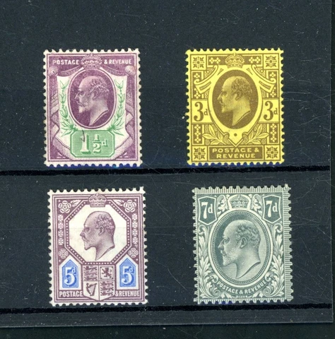 GB Edward VII  4 Values  L.H.M.     (X1472) Cover