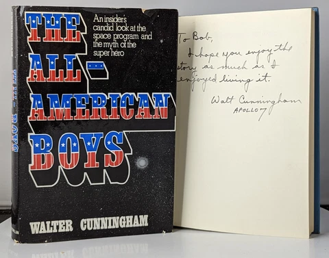 The All-American Boys Apollo 7 By Astronaut Walter Cunningham SIGNED Autograph Cover