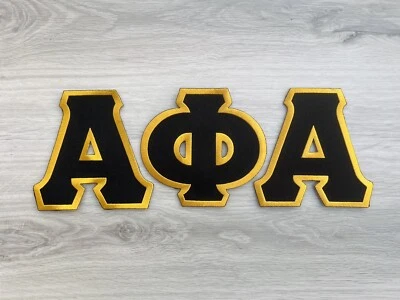 5” Set of Alpha Phi Alpha Iron on/Sew on Patch, Embroidered Patch - Image 1 of 4