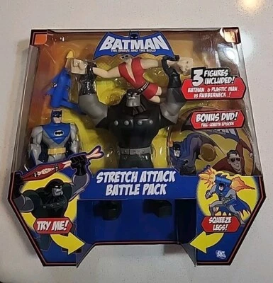 Batman Brave & the Bold Stretch Attack Battle Pack Plástico Hombre Cuello de Goma Sin usar, en caja sellada Foto 1 de 3