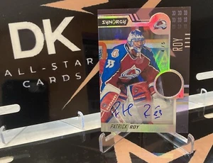 PATRICK ROY AUTO 2022-23 UPPER DECK SYNERGY #67 PURPLE AUTOGRAPH RARE 4/5 AUTO - Picture 1 of 5