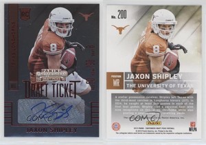 2015 Contenders Draft Picks College Ticket Red Foil Jaxon Shipley Rookie Auto RC