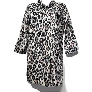 Joie Pink Animal Print Linen Button Up Jacket Coat Size XS - Picture 1 of 10