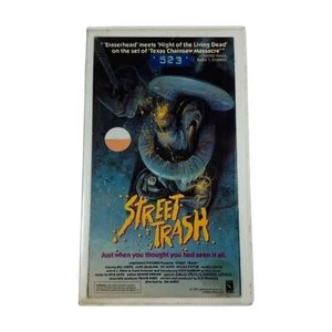 Street Trash (1987) VHS RARE Lightning Video Ex-Rental Cut Box In Clamshell - Picture 1 of 5