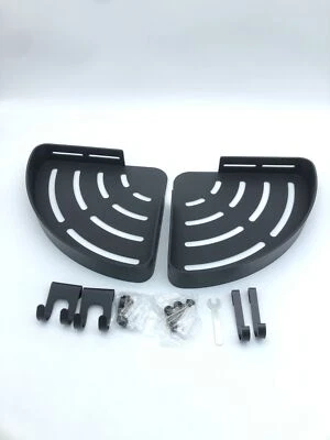 GERUIKE Mensola Doccia Nera, Senza Foratura, Mensola Angolare, Alluminio, Set... - Immagine 1 di 4