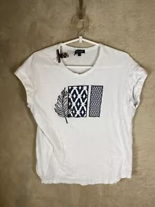 Gordon Smith Casual T-Shirts Top Size S Womens White Logo Short Sleeve - Picture 1 of 12