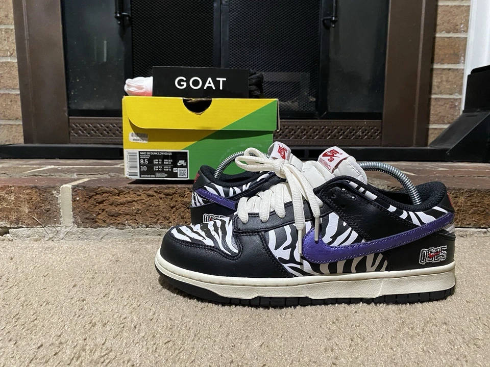 Size 8.5 - Nike Quartersnacks x Dunk SB Low Little Debbie’s Zebra Cakes - Image 1 of 4