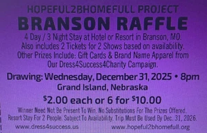 *BRANSON* TRIP RAFFLE TICKETS* CHARITY FUNDRAISER* - Picture 1 of 1