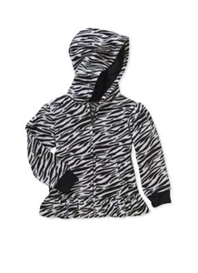 Girls Infant & Toddlers Micro Fleece Zip Up Hoodie: 12M-18M-24M-3T-4T-5T - Picture 1 of 34