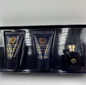 Versace Pour Homme Dylan Blue 3 Piece Mini Gift Set - Picture 1 of 2
