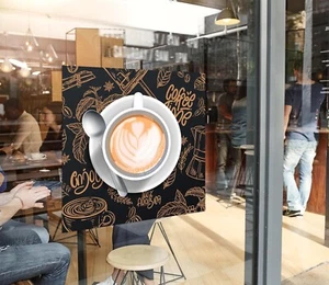 3D Cafetería Ocio K3212 Pegatinas Ventana Vinilo Papel Pintado Murales de Pared Kay - Imagen 1 de 11