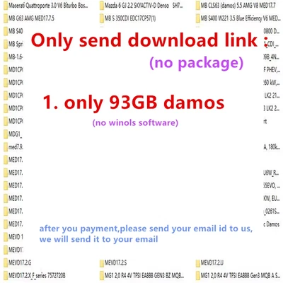 Newest 93GB WINOLS DAMOS Big Archive Damos Mappacks for Winols Software BIG PACK - Image 1 of 4