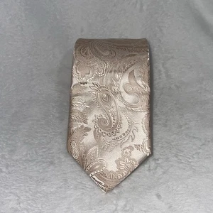 Stacy Adams Herren Krawatte Rosa Paisly Handarbeit Urlaub - Bild 1 von 6