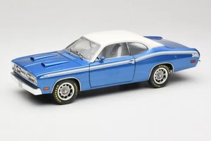 33078 Plymouth Duster 340 Blue American Muscle 1:18 - Foto 1 di 8