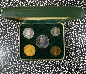 1955 Cyprus 5x Coin Proof Set Lot#B2793 With Case - Picture 1 of 3