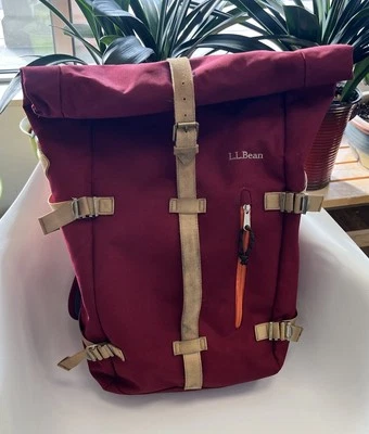 LL Bean Mochila Mochila Rojo Borgoña Foto 1 de 4