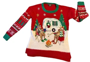United States Sweater Women's Christmas Ugly Sweater Vintage Women’s Small - Picture 1 of 17