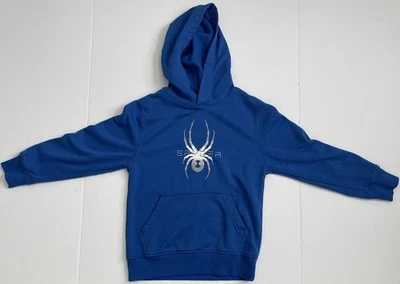 Spyder Sudadera con Capucha Juvenil Pequeña 7-8 Azul Real Pullover Sudadera con Capucha/Sudadera con Capucha Foto 1 de 4