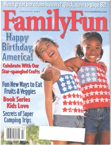 FAMILY FUN Magazine June July 2002 Boredom Busters Star Spangled Crafts Camping - Picture 1 of 4
