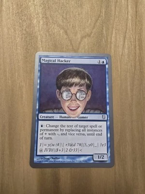 Magical Hacker - #037/140 (NM) Unhinged UNH Magic MTG - Regular - Image 1 of 2