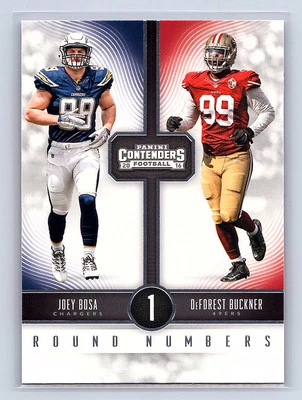 DeForest Buckner / Joey Bosa 2016 Panini Contenders #5 Round Numbers - Image 1 of 2