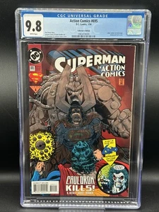 Superman in Action Comics 695, DC, Embossed Foil Cover, CGC 9.8 NM/MINT - Picture 1 of 2