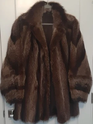 VTG 50's OLD MONEY Racoon Fur Jacket by Pelz Modelle WAGNER~Germany - Image 1 of 4